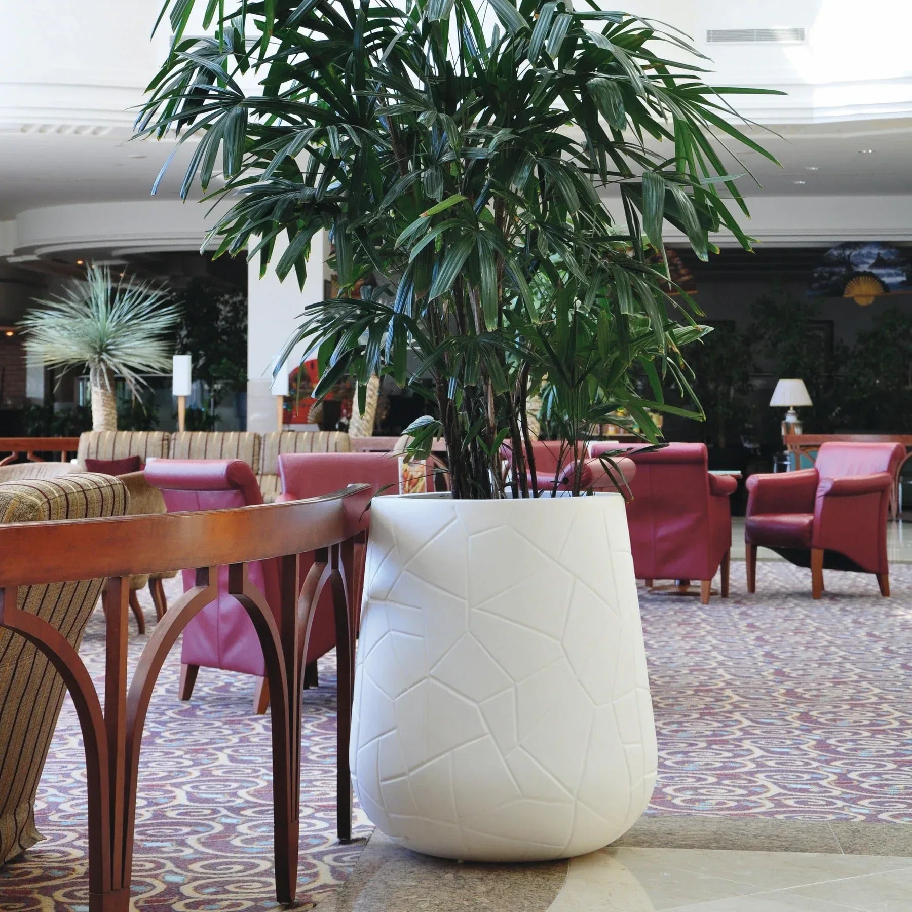 Serralunga Memory Pot Pflanztopf Anthrazit 52x52x43