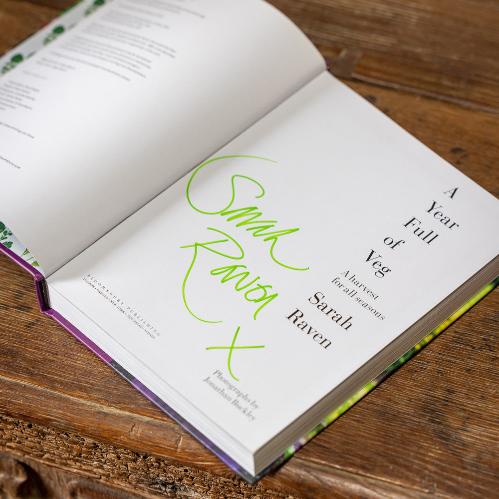Sarah Raven A Year Full of Veg Buch Hardcover signiert