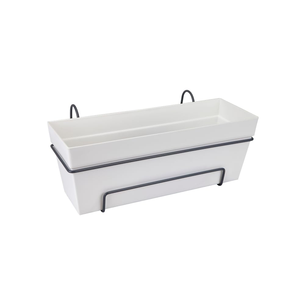 elho Loft Urban Balkonkasten All in 1 50cm Weiss Reservoir
