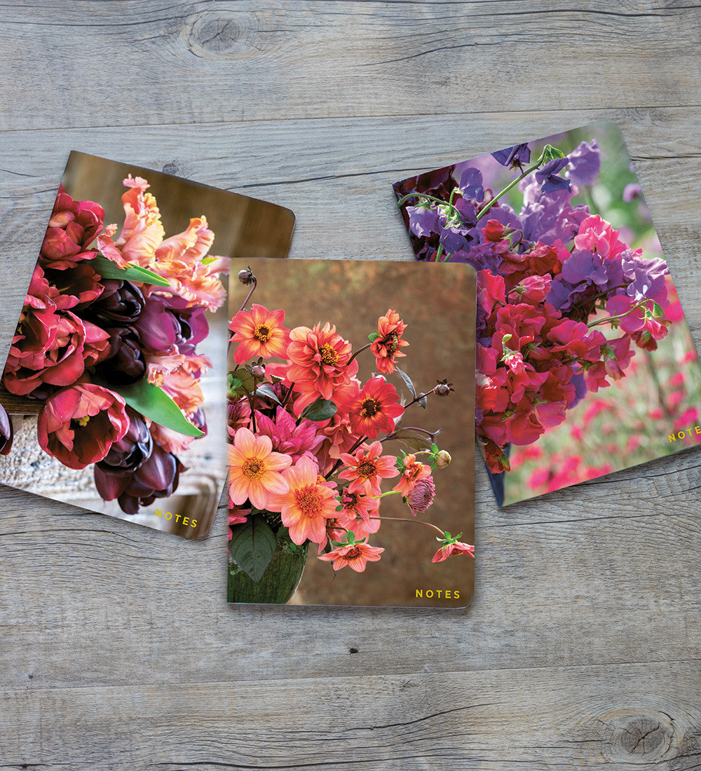 Sarah Raven Notebooks Notizbuch Set 3 A5 Garten