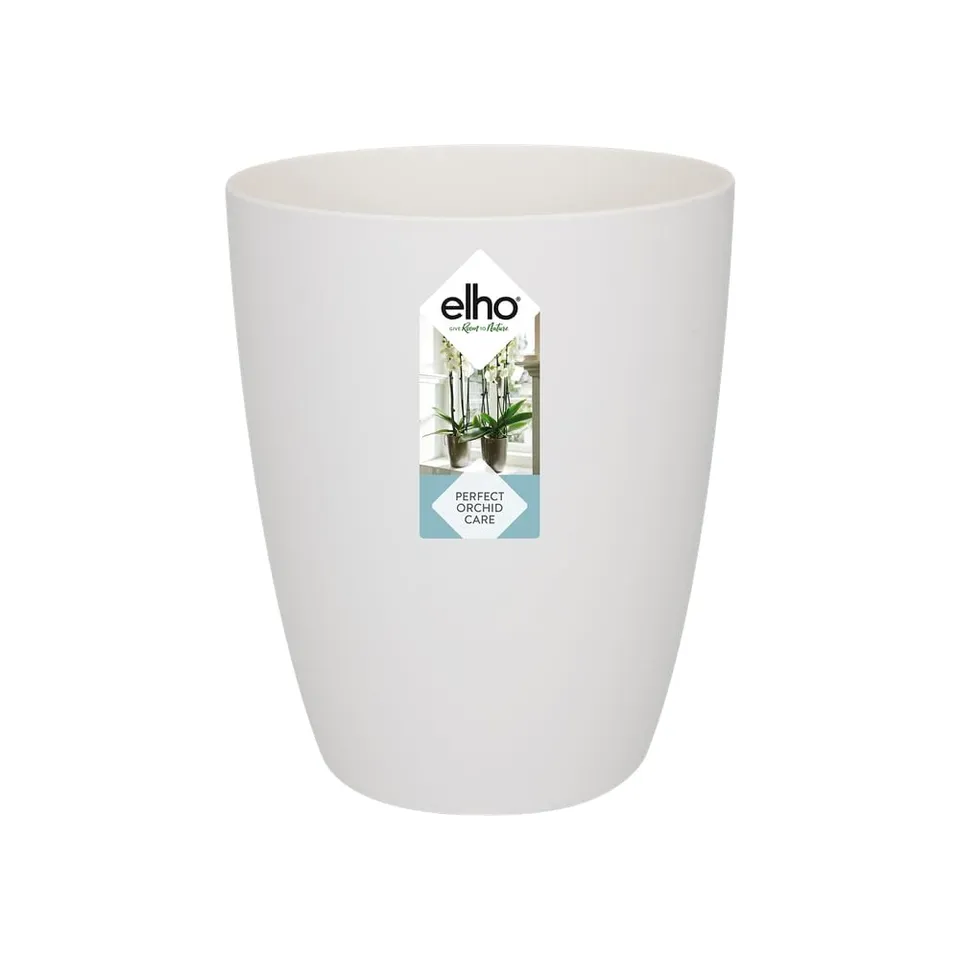 elho Brussels Orchidee Hoch 12,5 Blumentopf Weiss für innen