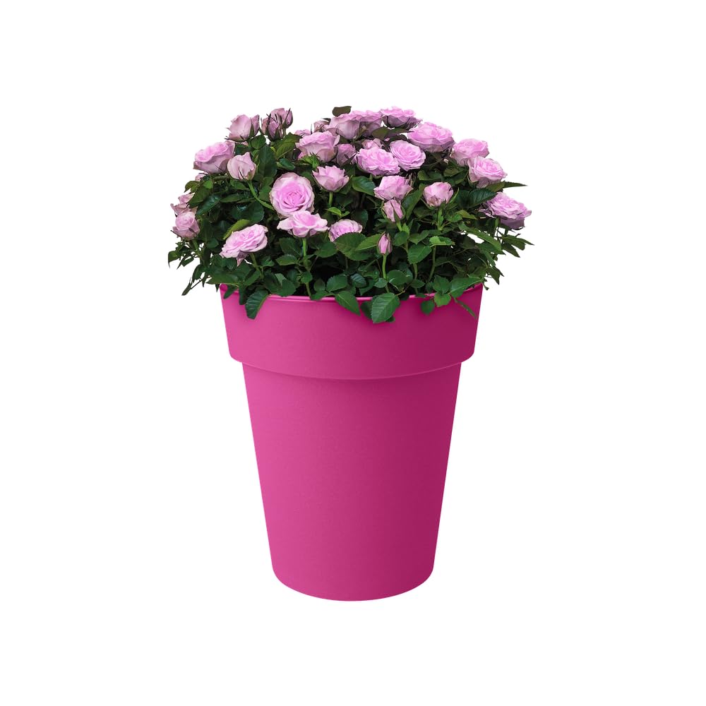 elho Green Basics Topf Blumentopf Kirschrot 35 cm hoch