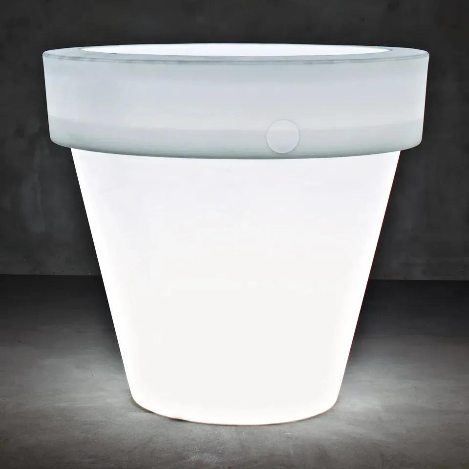 Serralunga Big-Bo Pflanztopf mit Licht neutral