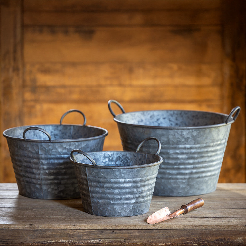 Sarah Raven Zinc Garden Planters Pflanztopf 3er Set Zink