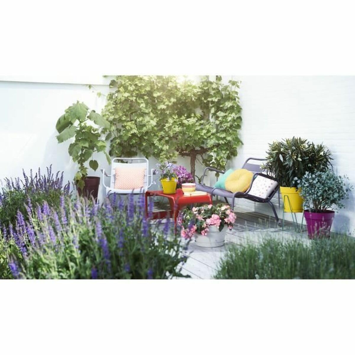 elho Loft Blumentopf 25cm ocker rund mit Wasserreservoir