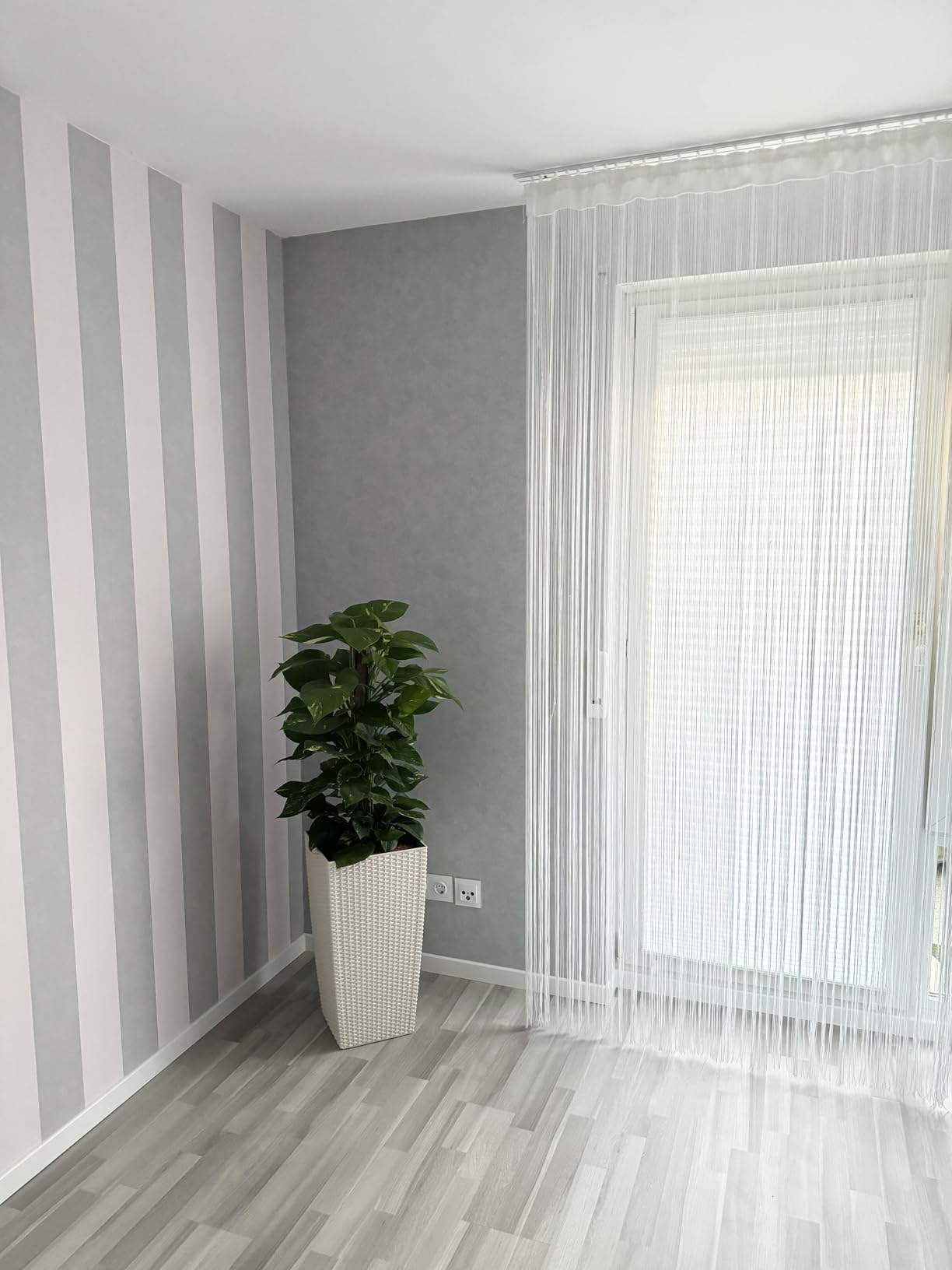 Lechuza Cube Cottage 50 Pflanzgefäß Granit Flechtoptik