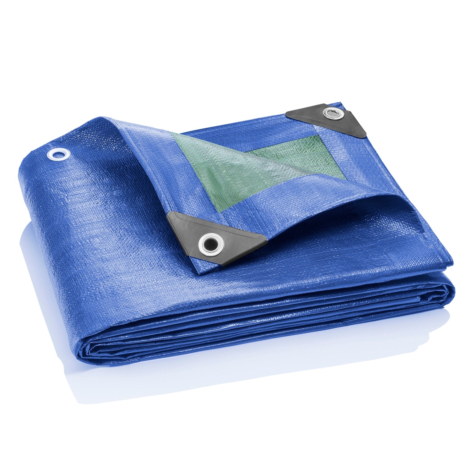 GardenMate Abdeckplanen Plane 90g 2m x 3m Grün-Blau Ösen