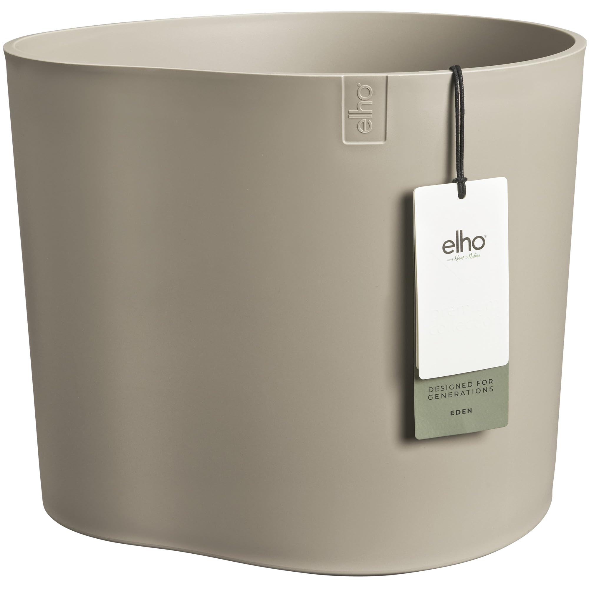 elho eden 35 Blumentopf sanftes Taupe recycelt