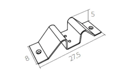 Serralunga Kentia Panel Fuß Edelstahl Anthrazit 316