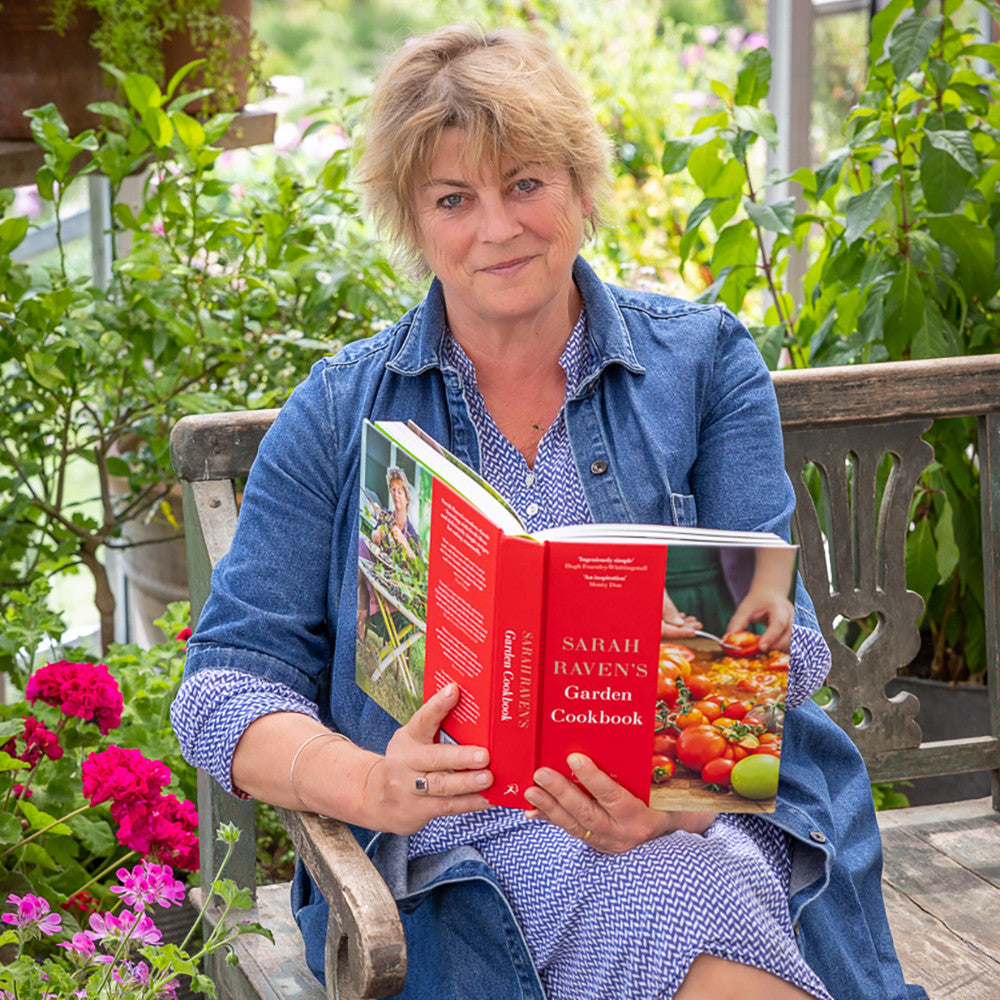 Sarah Raven Garden Kochbuch signiertes Hardcover 450 Rezepte