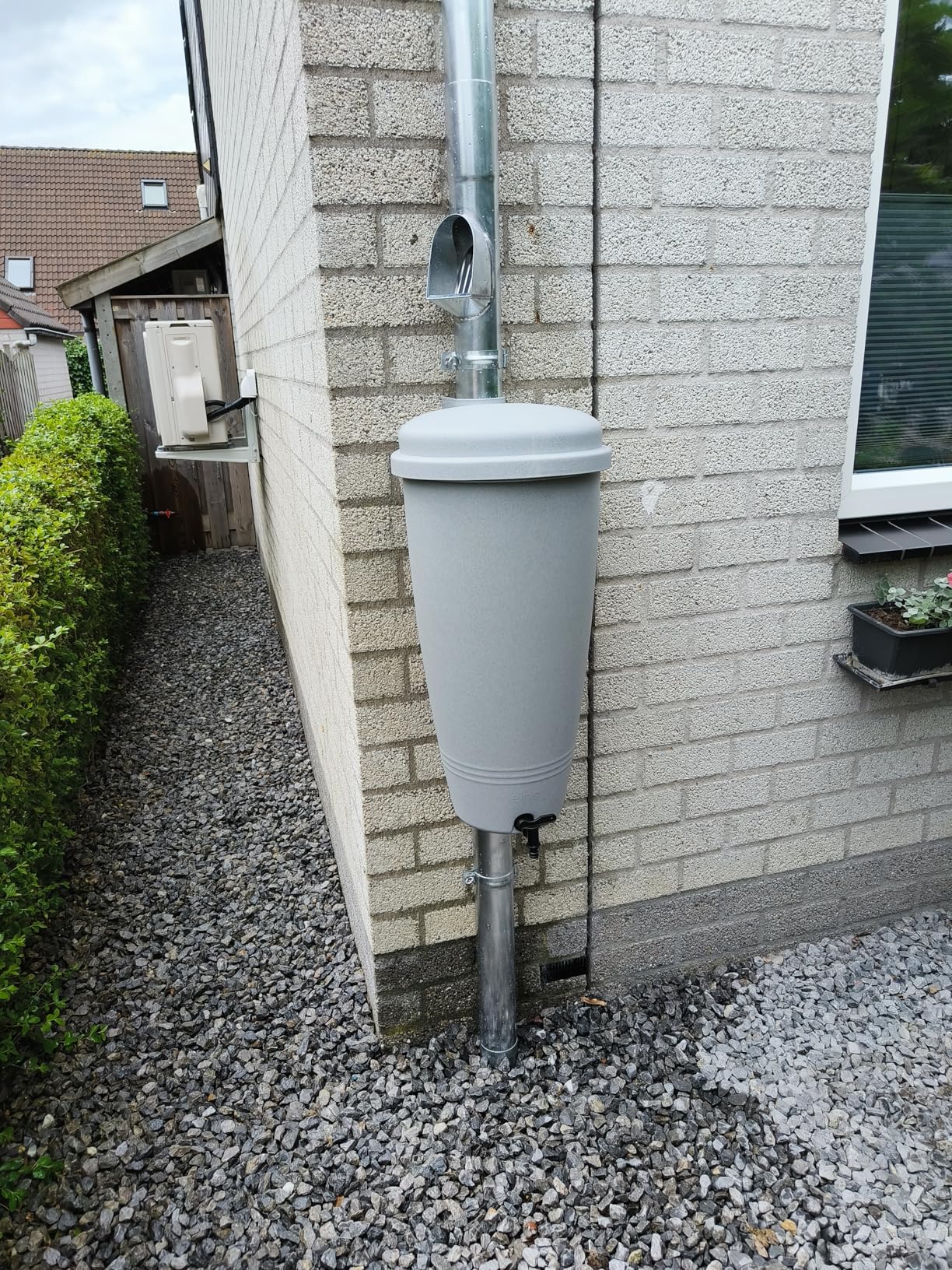 elho Green Basics Rain Catcher Regentonne 35 L Beton