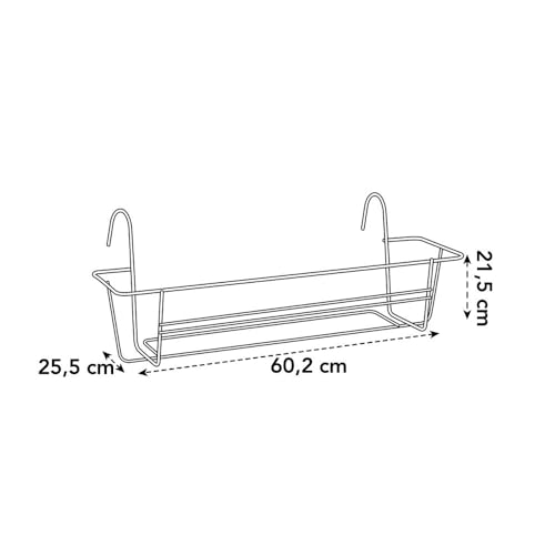 elho Green Basics Balkonkasten Gestell 60cm Anthrazit