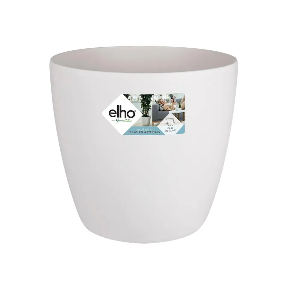 elho Brussels Rollen 35 Blumentopf Weiß mit Rollen