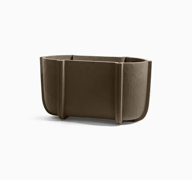 Serralunga Cassero Long Pflanztopf Salvia oval Betonoptik