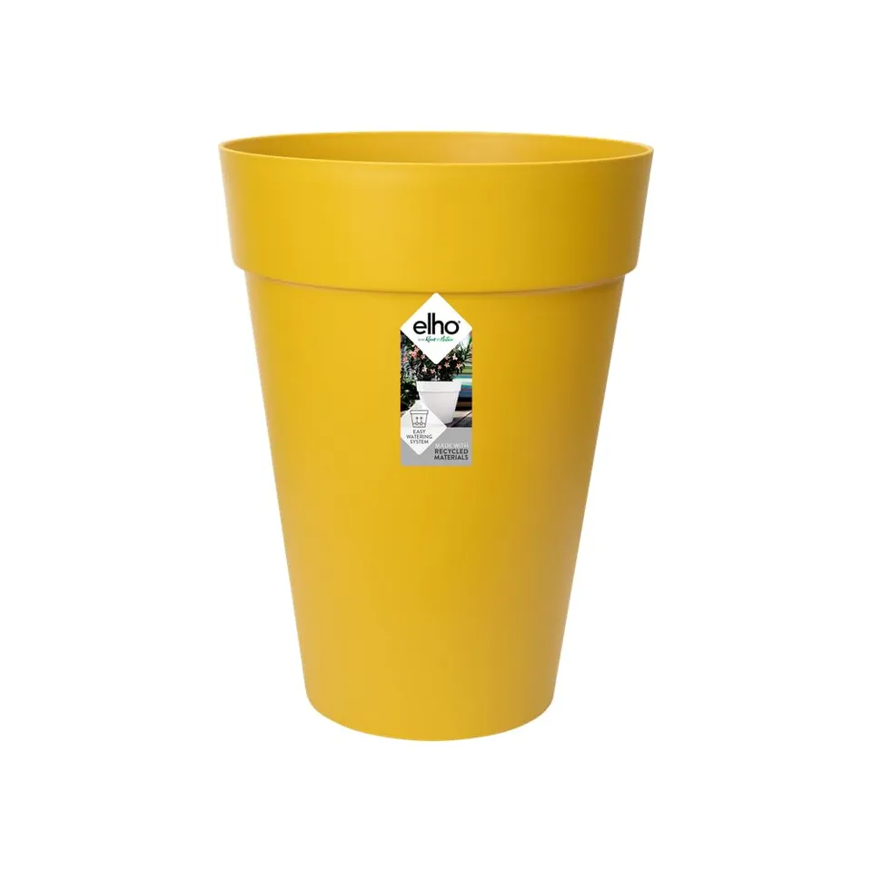elho Loft Urban Rund Hoch 35cm Blumentopf Ocker