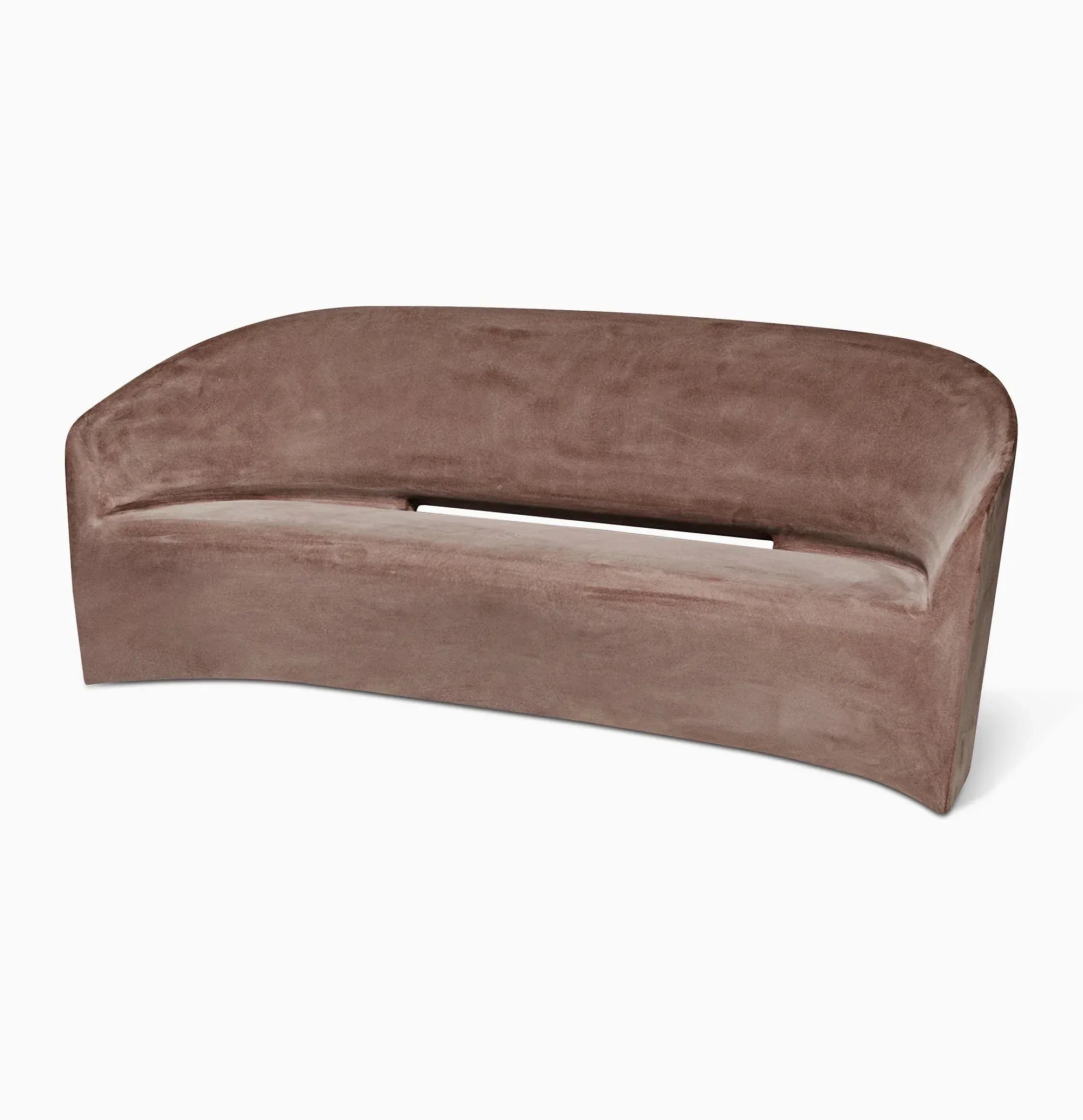 Serralunga Pine Beach Sofa Anthrazit Moleskin rund