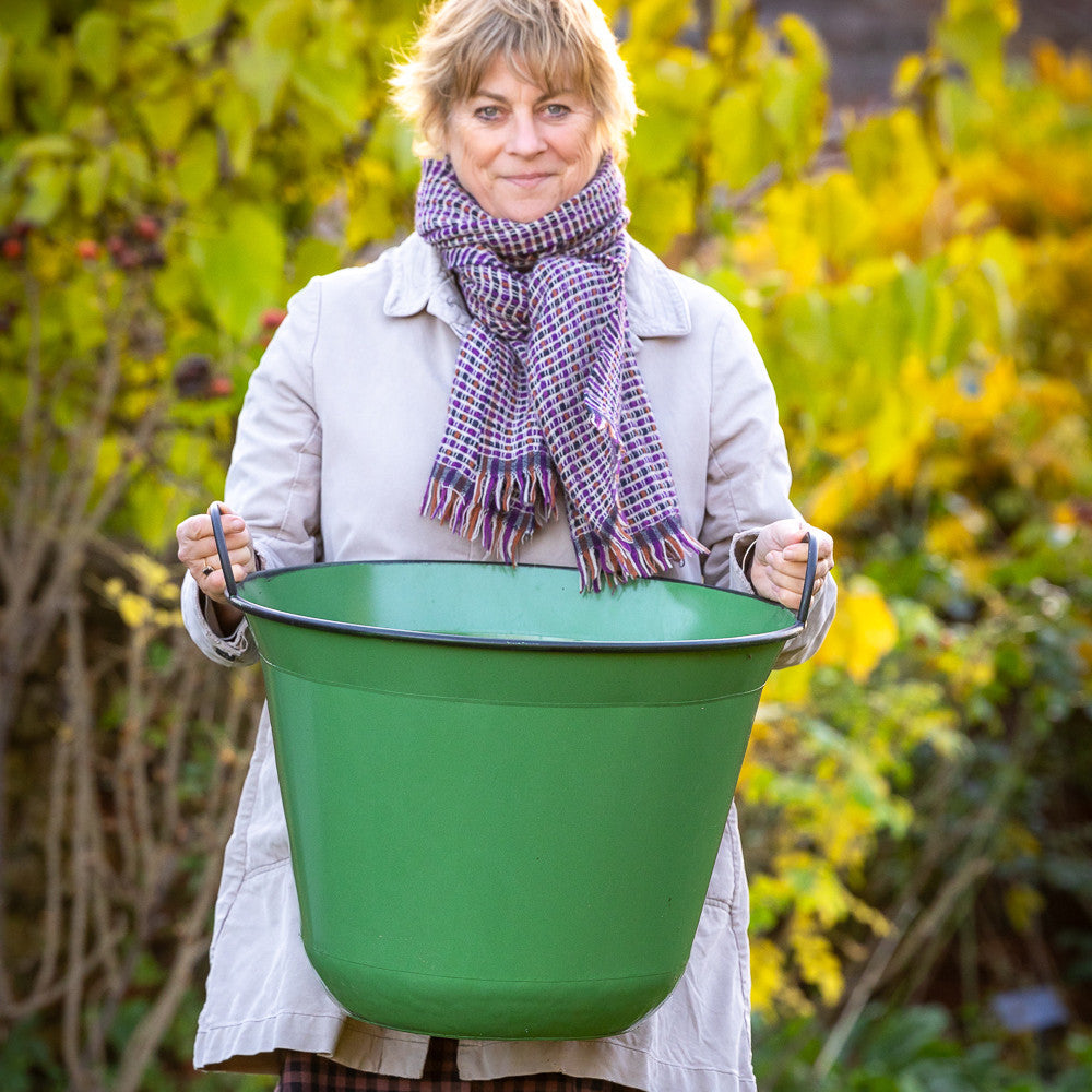 Sarah Raven Tub Planter Pflanztopf Vintage Green 60L Zink