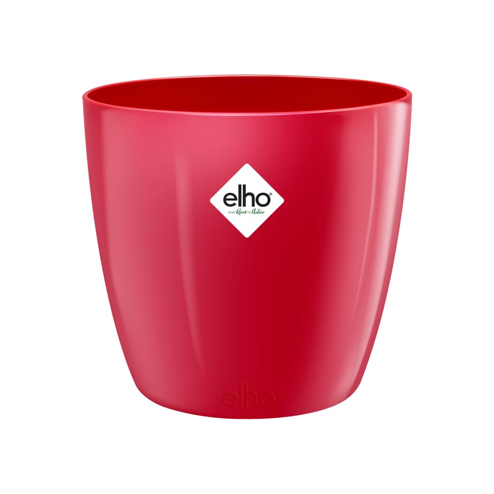 elho Brussels Blumentopf 22cm schwarz metallic rund für innen