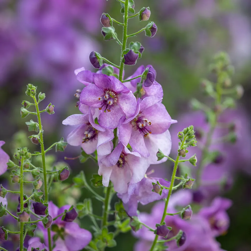 Sarah Raven Plants Verbascum Sugar Plum Pflanze 3 x 9cm lila