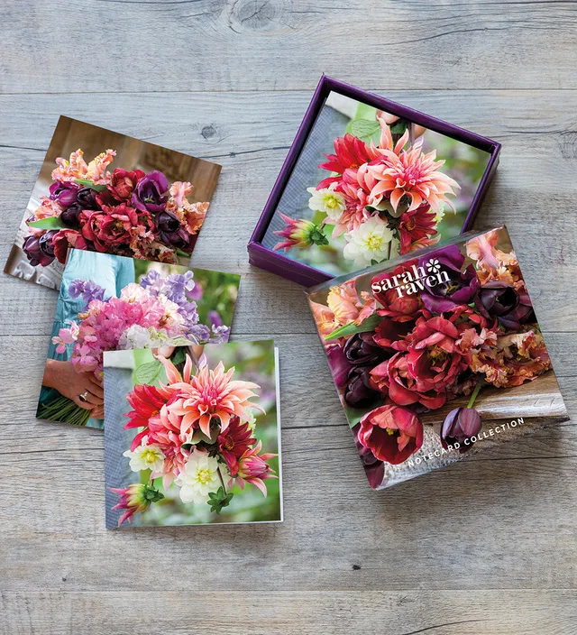 Sarah Raven Gardening Boxed Notecards Grußkarten 18er Set 12cm