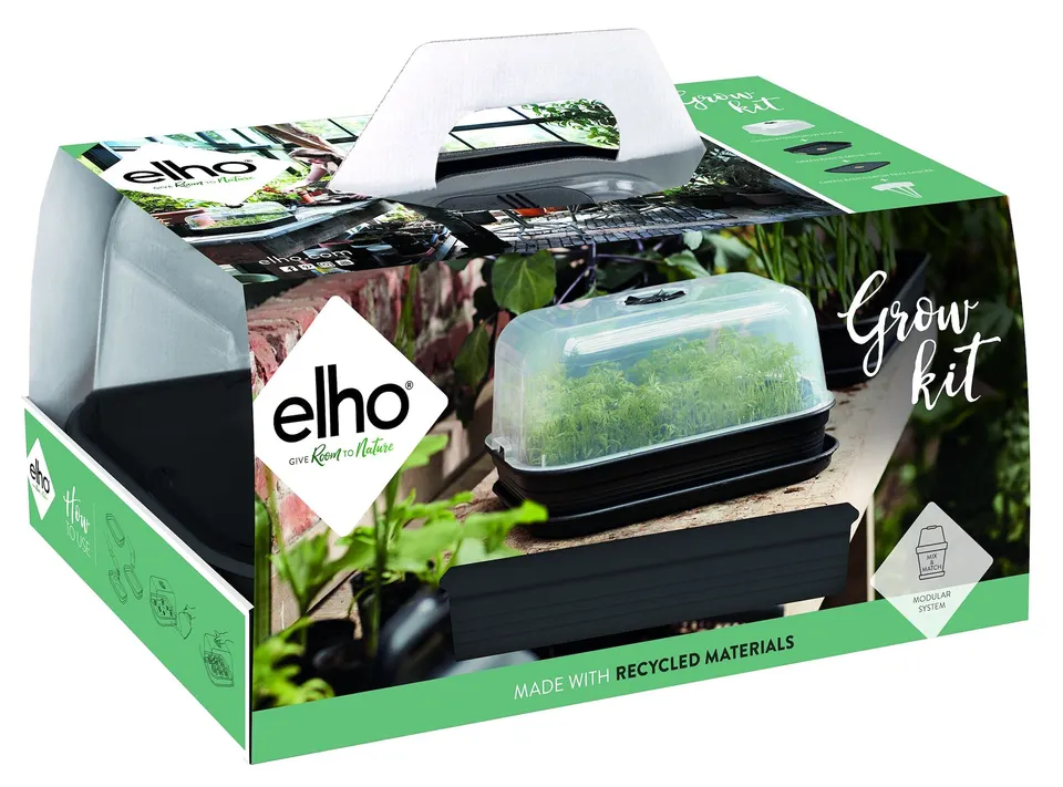 elho Green Basics Anzucht Set Allin1 40 Living Schwarz