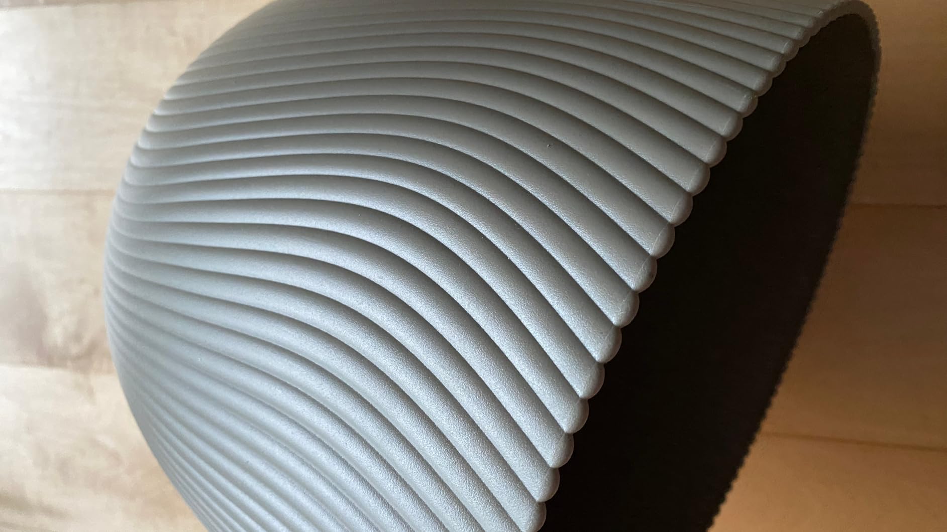 elho Sereh Rund 47 cm Blumentopf Mushroom Beige frostbeständig