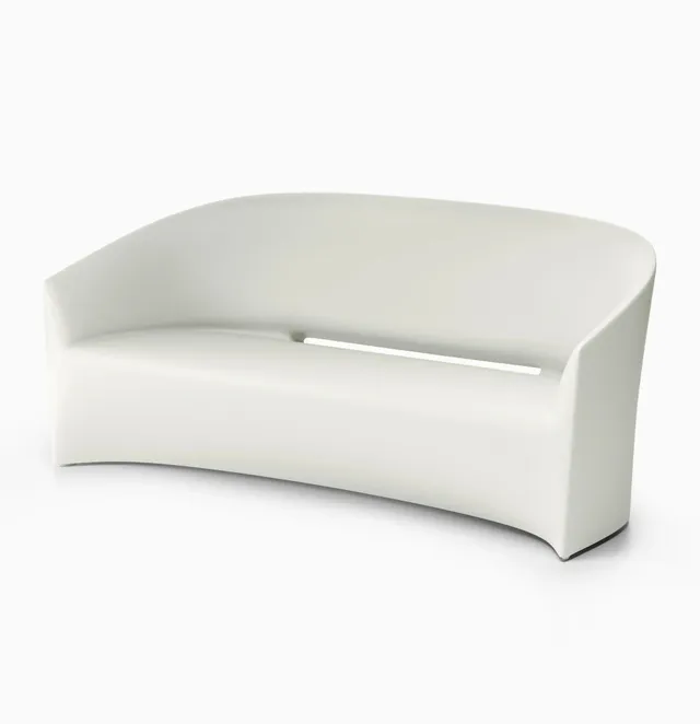 Serralunga Pine Beach Sofa Gartensofa Weiß rund