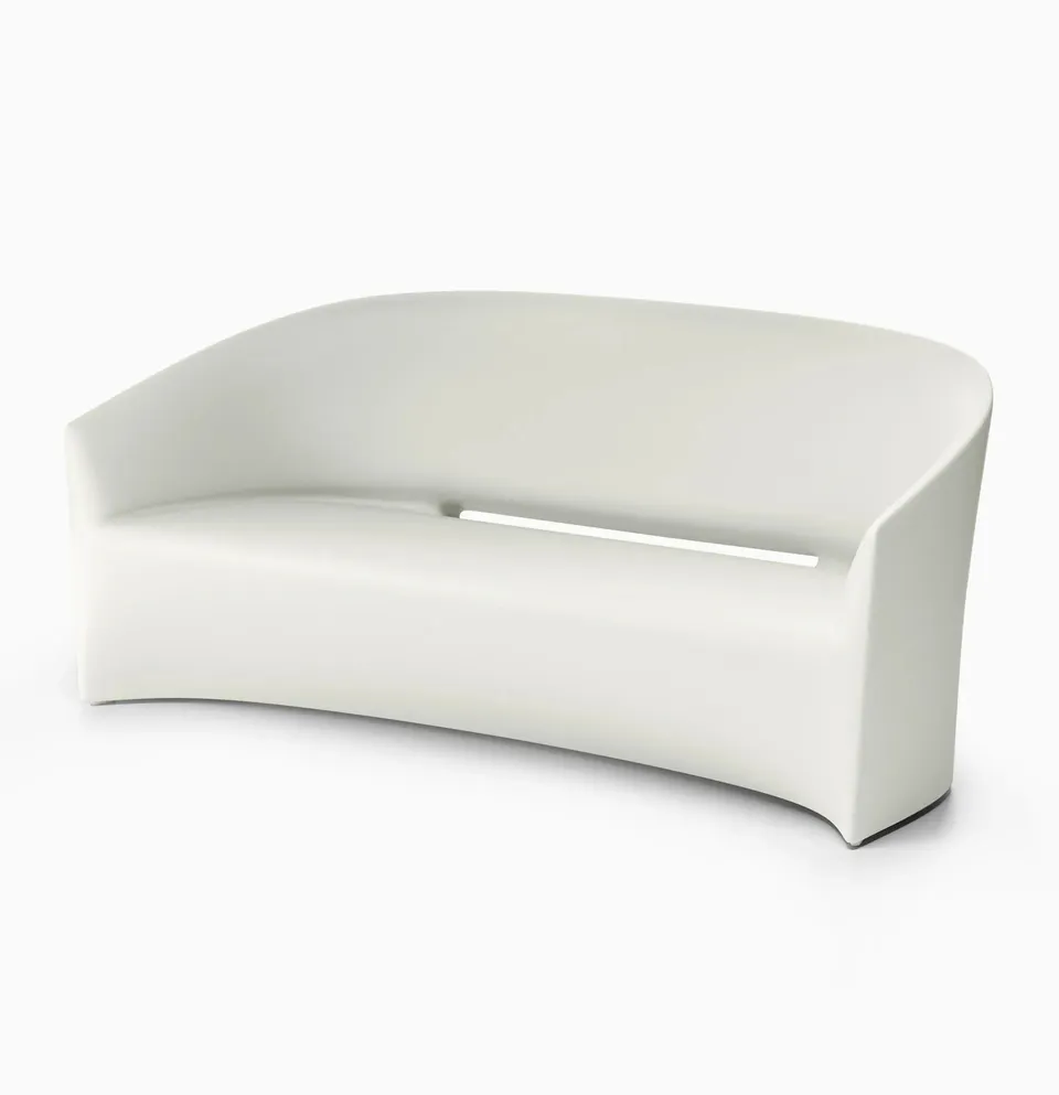 Serralunga Pine Beach Sofa Gartensofa Weiß rund