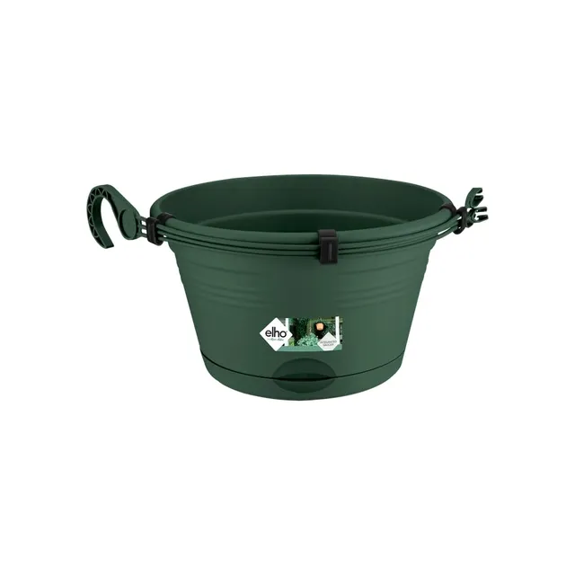 elho Green Basics Hängeampel 28cm Leaf Green mit Untersetzer