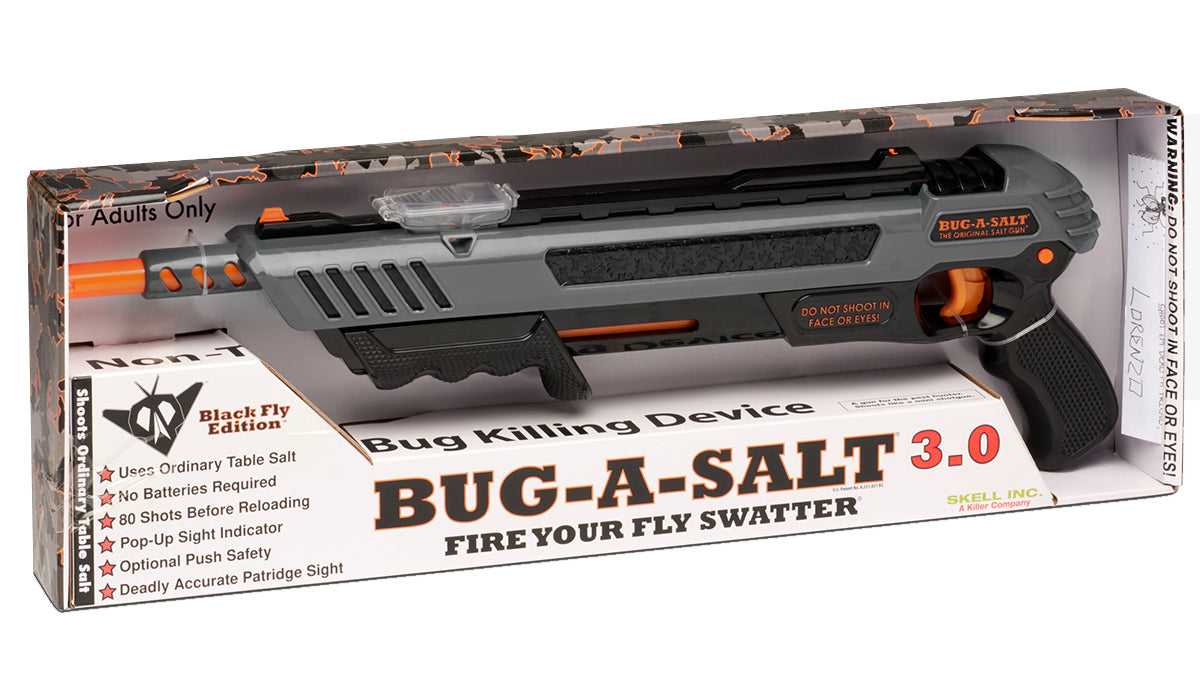 Bug-A-Salt 3.0 Black Fly Edition Salzgewehr Fliegenabwehr