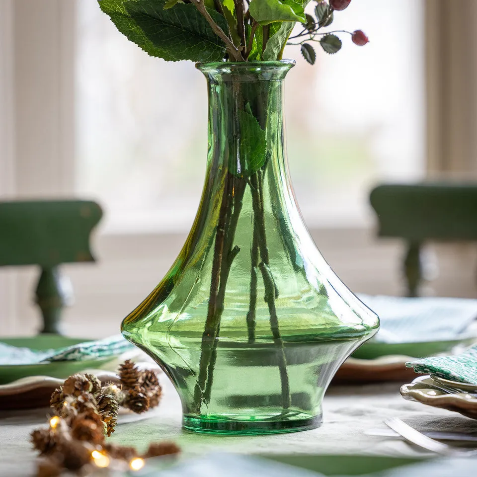 Sarah Raven Jewelled Tagine Glasvase Conker 28cm Recyclingglas