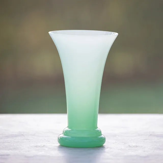 Sarah Raven Gardening & Lifestyle Flute Vase Blumenvase Jade 13 cm
