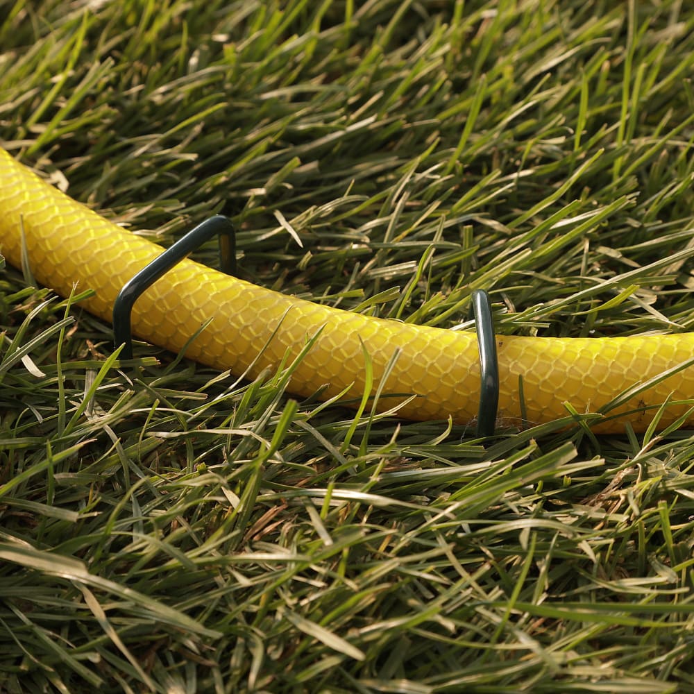 GardenMate Erdanker 150mm Stahldraht Bodenanker 100 Stück rostig