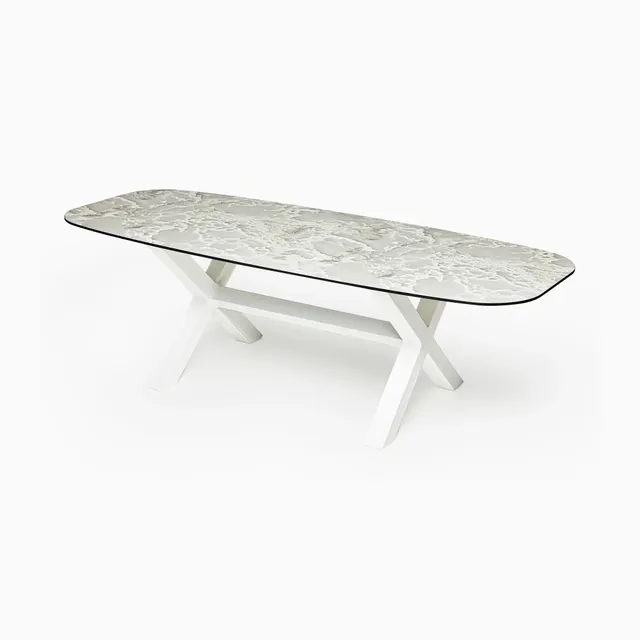 Serralunga Banqueté 200 Tisch Carrara rechteckig