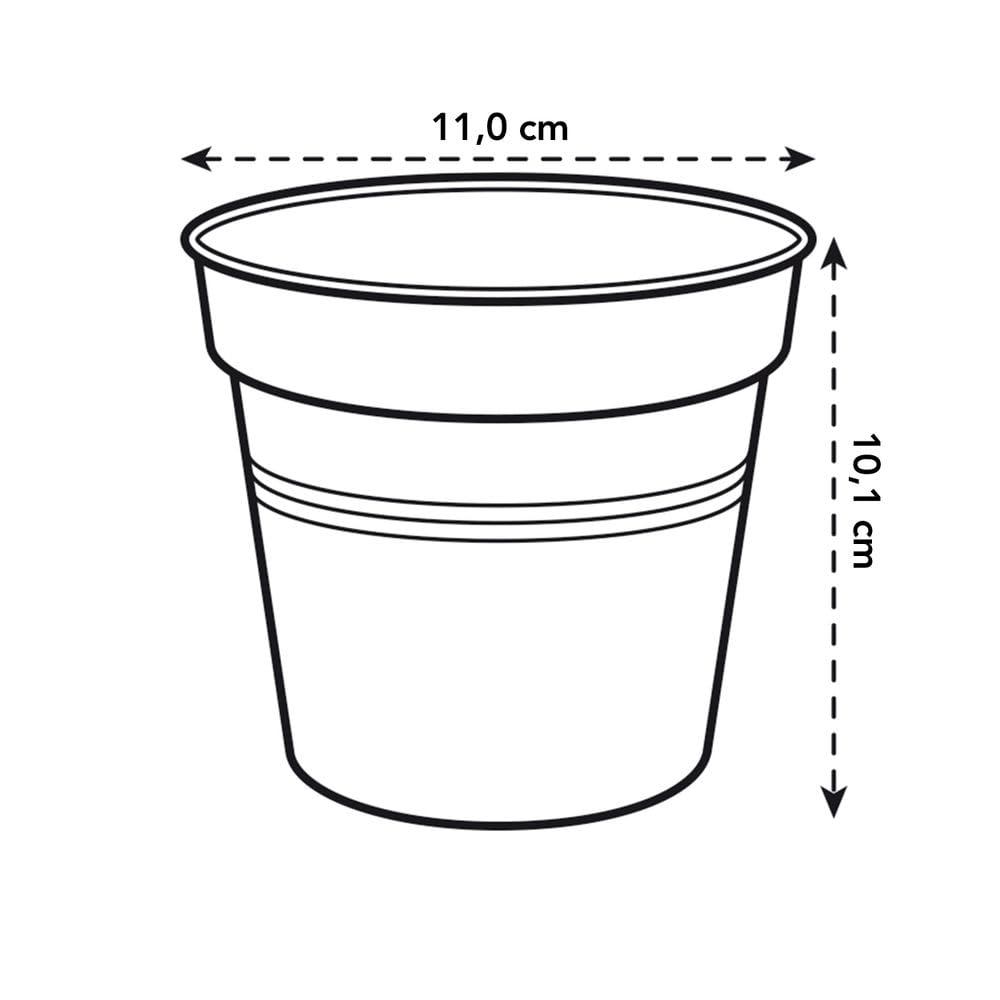 elho Green Basics Anzuchttopf 11cm Mild Terra Recycling-Kunststoff