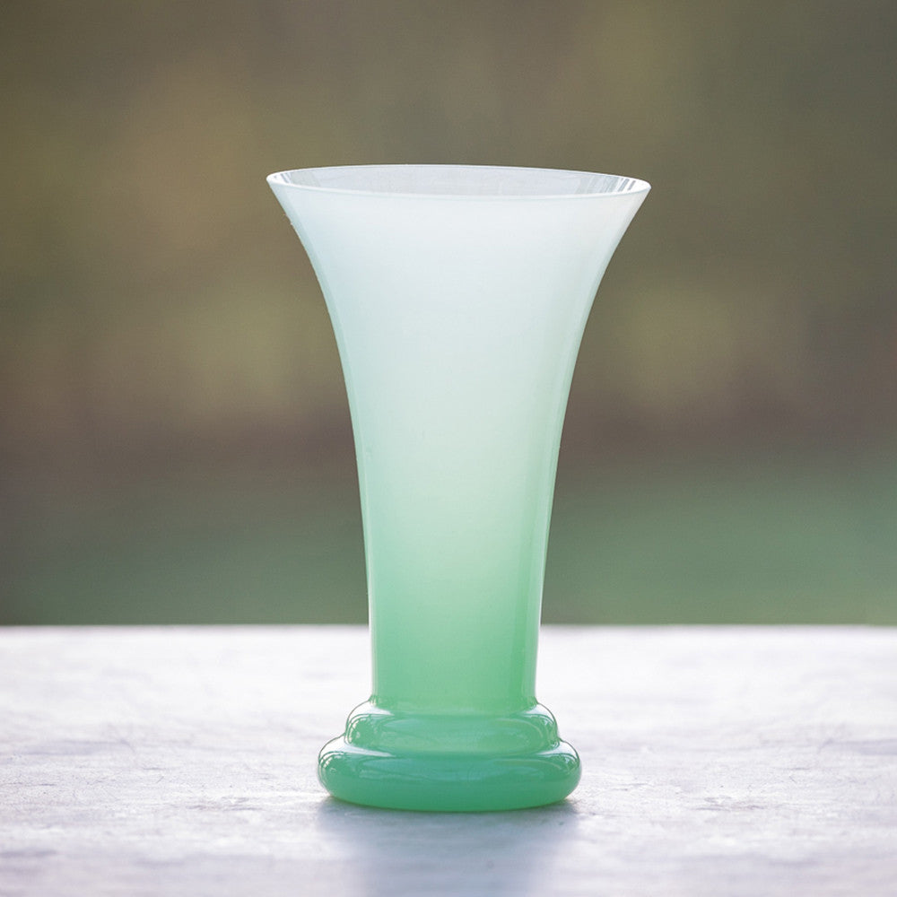 Sarah Raven Gardening & Lifestyle Flute Vase Blumenvase Jade 13 cm