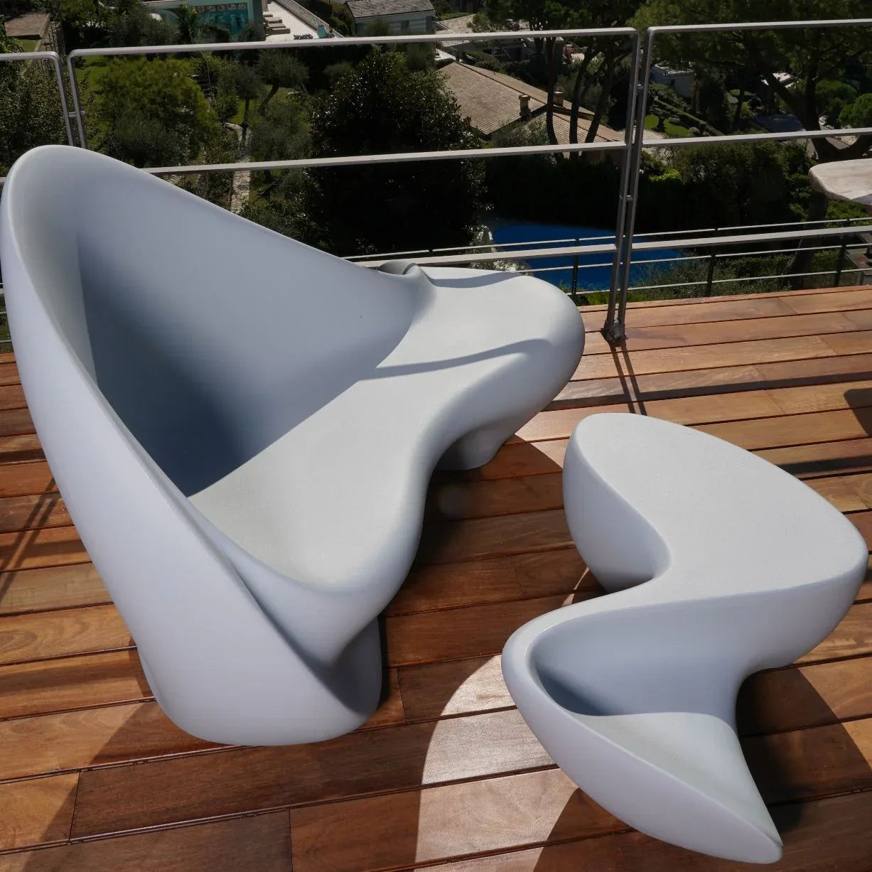Serralunga Ripple Sofa Anthrazit Outdoor gewellt