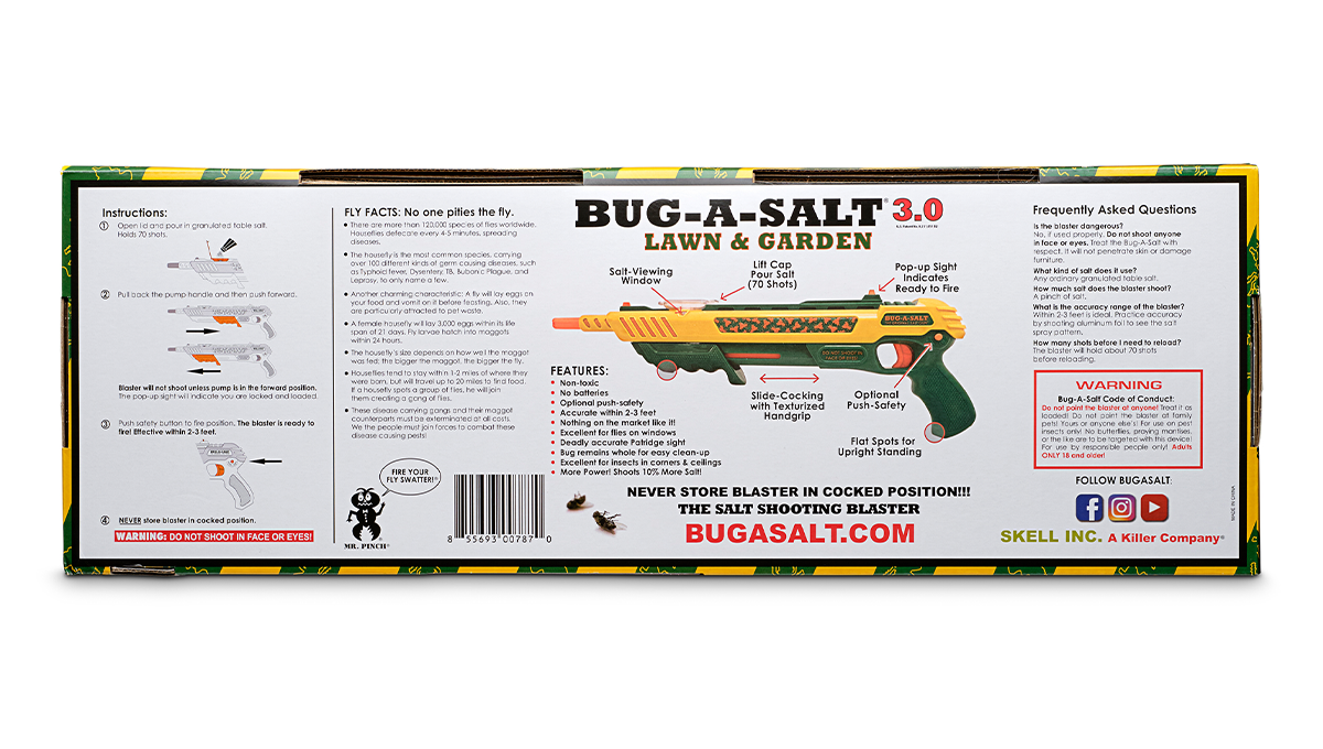 Bug-A-Salt 3.0 Lawn & Garden Salzgewehr Grün giftfrei