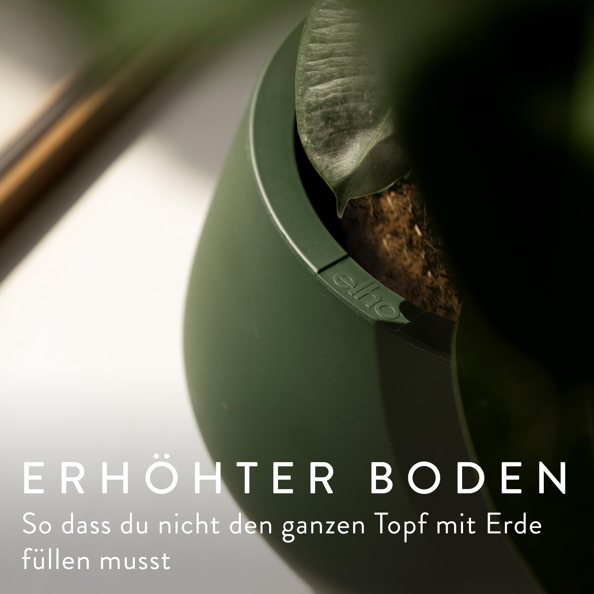 elho June Split High 46 Blumentopf Emerald Grün
