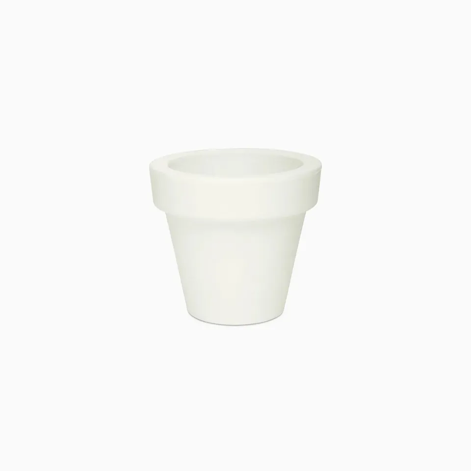 Serralunga Vas-Three Pflanztopf Weiß 60 cm Polyethylen