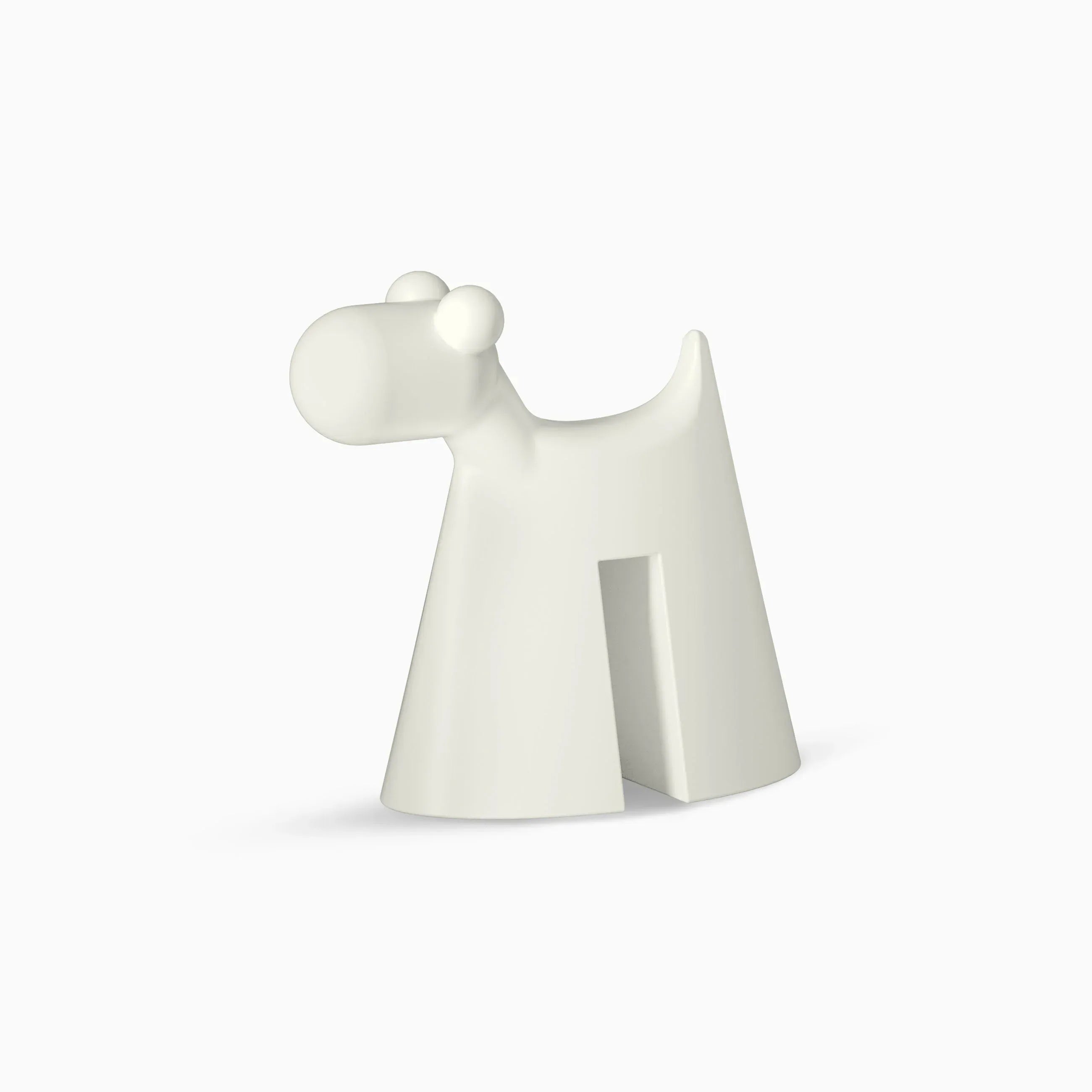 Serralunga Doggy Dekofigur Weiß Garten Hocker