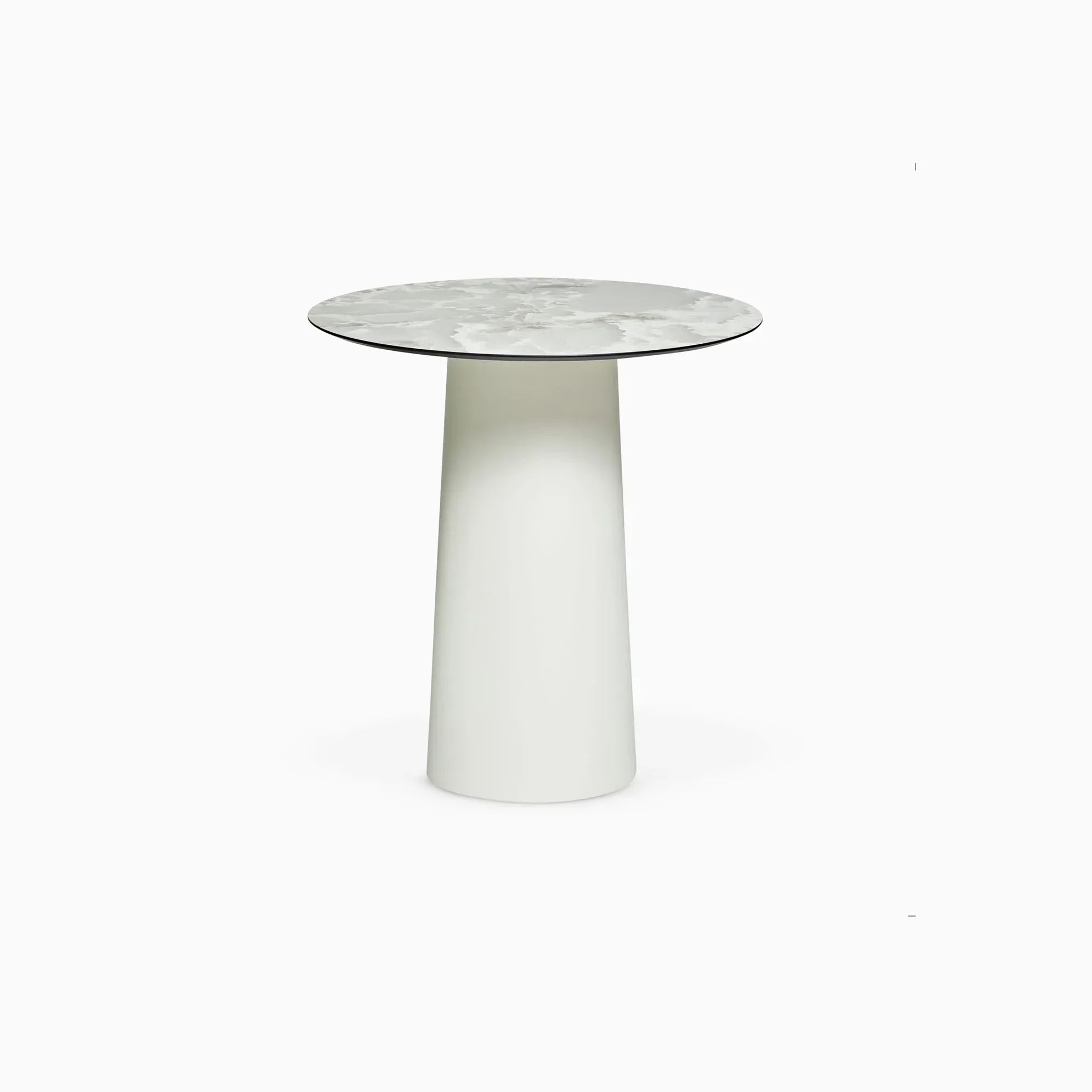 Serralunga LouLou Slim Stehtisch ø60 Carrara Weiß