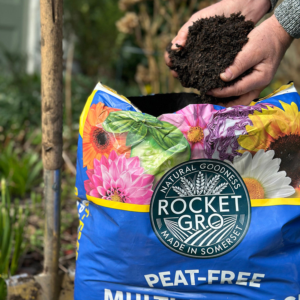 Sarah Raven RocketGro Kompost Blumenerde torffrei 20L Bio