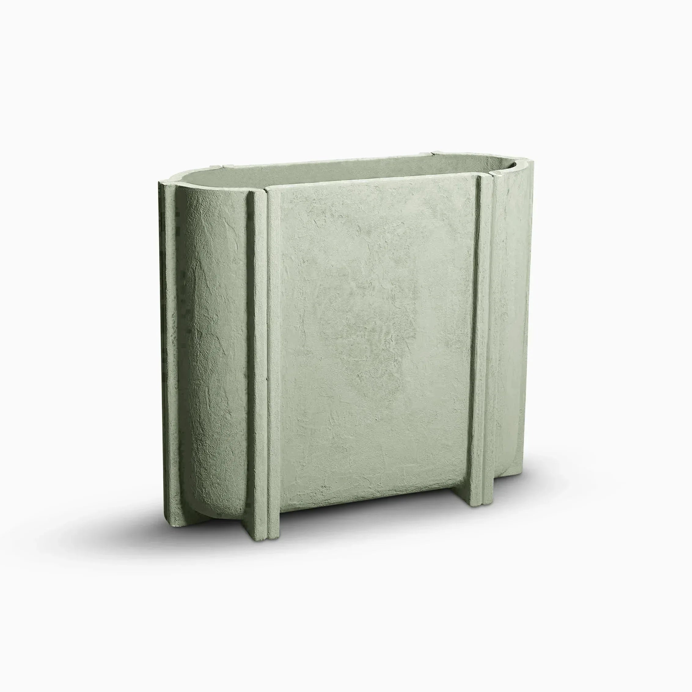 Serralunga Cassero Slim Pflanztopf Anthrazit Betonoptik