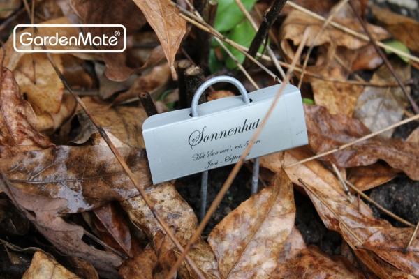 GardenMate Pflanzschilder Mini Metall 14 cm 25er Set wetterfest Zink