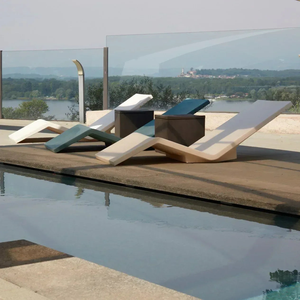 Serralunga Aqua AQUA-MAN Sonnenliege Moleskin Rosa 2er