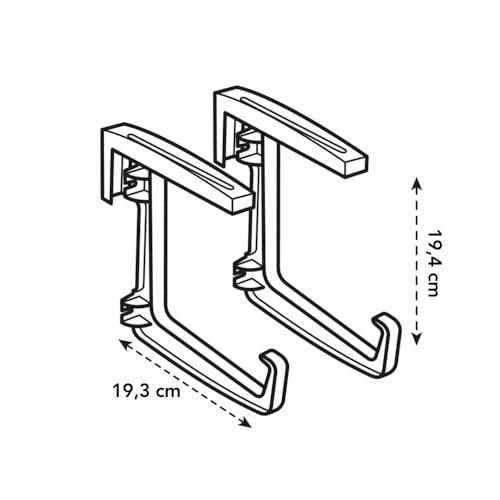 elho Accessories Universal Halter Balkonkasten Anthrazit 19 cm