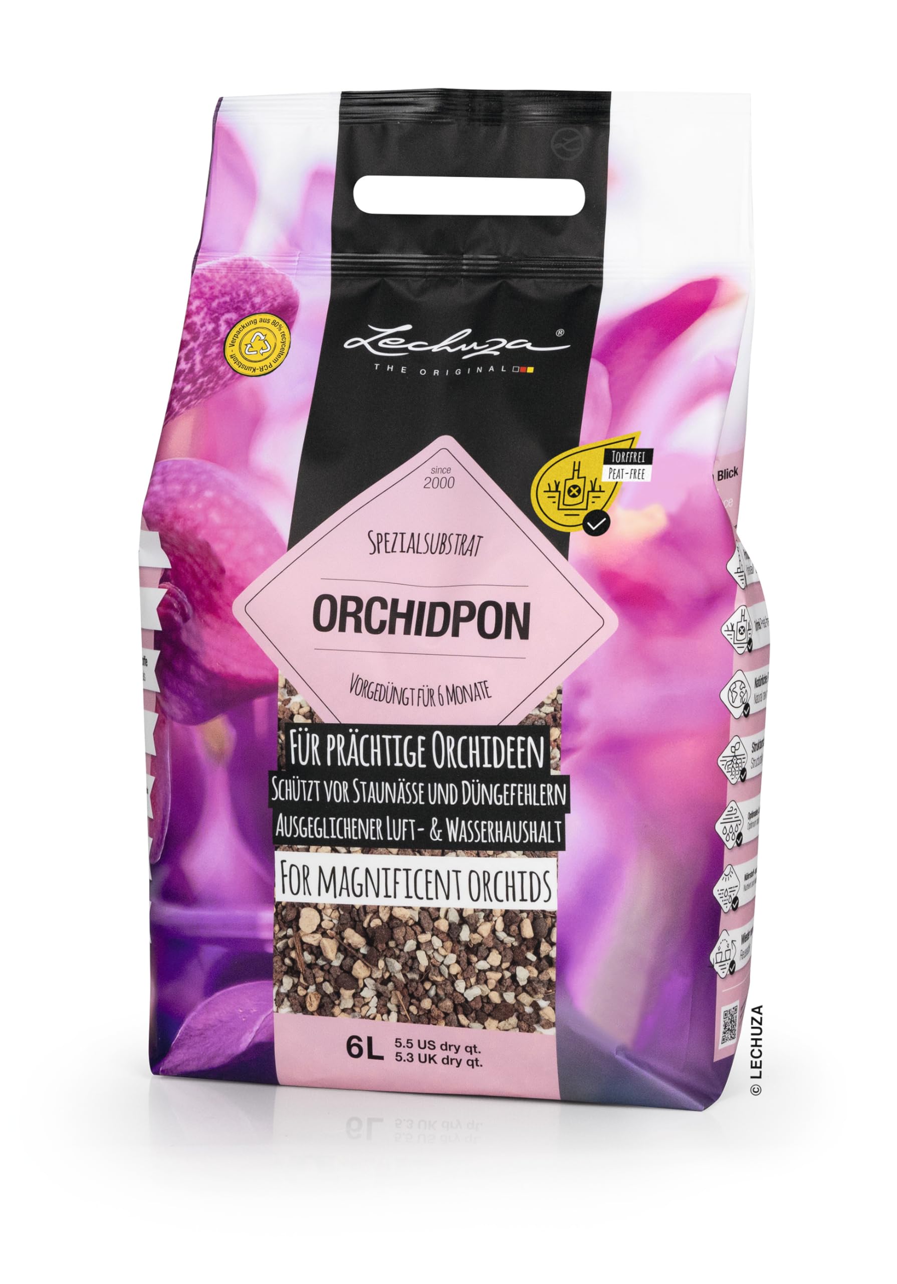 Lechuza Orchid PON Orchideensubstrat 6 L mit Langzeitdünger