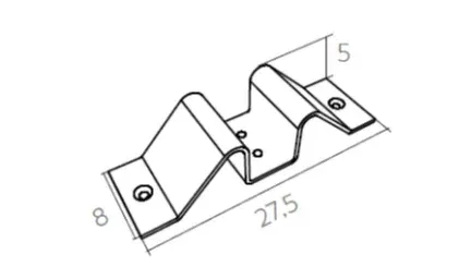 Serralunga Kentia Panel Fuß Edelstahl Anthrazit 316