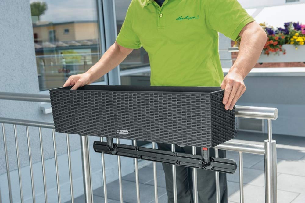 Lechuza Balconera Abstützung Balkonkastenhalter Schwarz